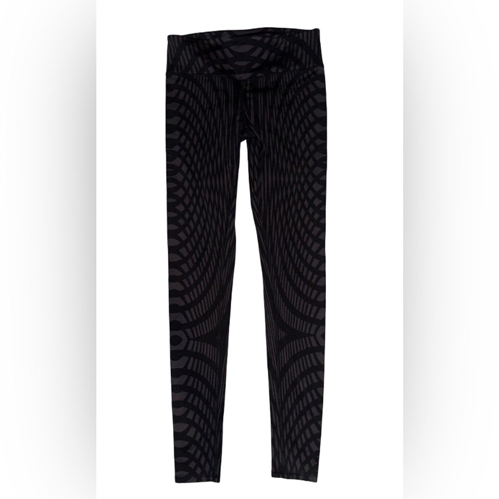 Alo Yoga Airbrush Leggings – Black Geometric Print, Size S
